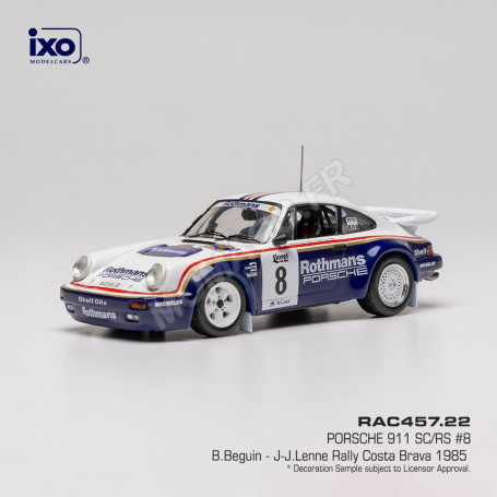 PORSCHE 911 SC/RS 8 BEGUIN/LENNE RALLYE COSTA BRAVA 1985