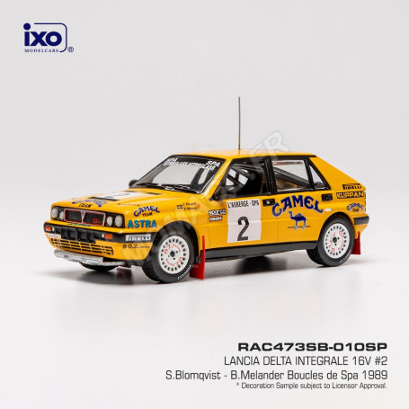 LANCIA DELTA INTEGRALE 16V "CAMEL" 2 BLOMQVIST/MELANDER BOUCLES DE SPA 1989