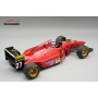 FERRARI 412T1B 27 JEAN ALESI GRAND PRIX D'ALLEMAGNE 1994 AVEC PNEUS LISSES ET FIGURINE