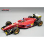 FERRARI 412T1B 27 JEAN ALESI GRAND PRIX DU BRESIL 1994 AVEC PNEUS LISSES ET FIGURINE