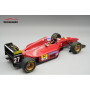 FERRARI 412T1B 27 JEAN ALESI GRAND PRIX DU BRESIL 1994 AVEC PNEUS LISSES ET FIGURINE