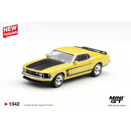 FORD MUSTANG BOSS 302 1969 JAUNE "BRIGHT YELLOW" (LHD)