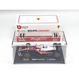 FERRARI F1 SF-25 TEAM SCUDERIA FERRARI HP 44 LEWIS HAMILTON GRAND PRIX DE MONZA 2025 "N.LAUDA – 50E ANNIV.CHAMP." (PACK PREM.)