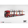 SCANIA 770S A6X4NA PORTE AUTO V8 50EME ANNIVERSAIRE AVEC REMORQUE PORTE AUTO ROUGE (LHD)
