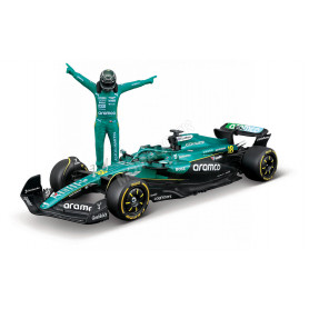 ASTON MARTIN F1 AMR25 TEAM ARAMCO COGNIZANT 18 LANCE STROLL 2025 (BOITAGE SOUPLE AVEC PILOTE)