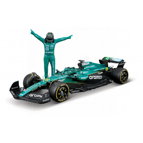 ASTON MARTIN F1 AMR25 TEAM ARAMCO COGNIZANT 18 LANCE STROLL 2025 (BOITAGE SOUPLE AVEC PILOTE)
