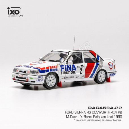 FORD SIERRA RS COSWORTH 4X4 2 DUEZ/BOZET RALLYE VAN LOOI 1990