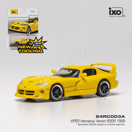 DODGE VIPER HENNESSY VENOM 650R 1999 JAUNE