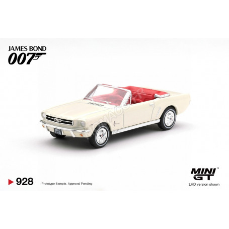 FORD MUSTANG CONVERTIBLE 1964 "JAMES BOND - GOLDFINGER (1964)" (BLISTER EDITION ANGLAISE)