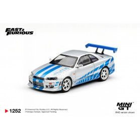 NISSAN SKYLINE GT-R (R34) 1999 "2 FAST 2 FURIOUS (2003) - BRIAN O'CONNER" (LHD) (BLISTER EDITION)