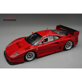 FERRARI F40 LM VERSION PRESSE AVEC JANTES ENKEI ARGENTEES 1996 ROUGE