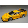 FERRARI F40 LM VERSION PRESSE AVEC JANTES ENKEI ARGENTEES 1996 JAUNE