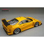 FERRARI F40 LM VERSION PRESSE AVEC JANTES ENKEI ARGENTEES 1996 JAUNE
