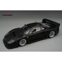 FERRARI F40 LM VERSION PRESSE AVEC JANTES ENKEI ARGENTEES 1996 NOIR