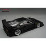FERRARI F40 LM VERSION PRESSE AVEC JANTES ENKEI ARGENTEES 1996 NOIR