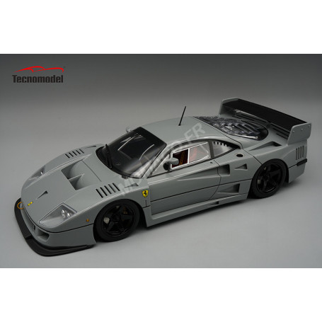 FERRARI F40 LM VERSION PRESSE AVEC JANTES NOIRES 1996 GRIS FONCE