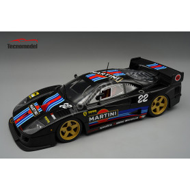 FERRARI F40 LM VERSION MARTINI AVEC JANTES DOREES 1996 NOIR