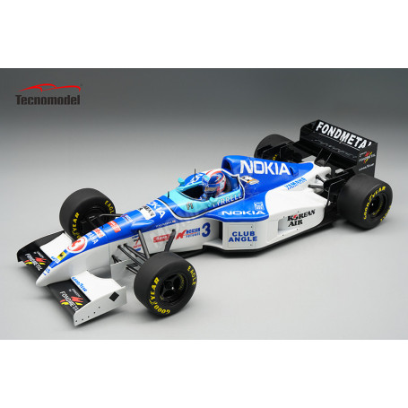 TYRRELL YAMAHA 3 UKO KATAYAMA GRAND PRIX D'ANGLETERRE 1995 AVEC FIGURINE