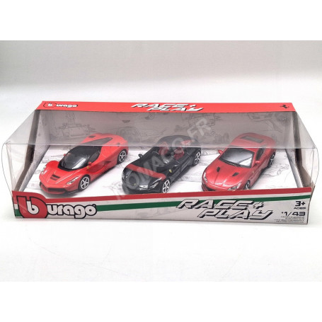 SET DE 3 PIECES : VEHICULES "FERRARI" MONZA SP2 - POROTFINO - LA FERRARI 2013