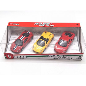 SET DE 3 PIECES : VEHICULES "FERRARI" 458 SPECIALE - 296 GTB - 458 SPIDER 2013