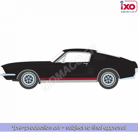 FORD MUSTANG GT FASTBACK 1967 NOIR