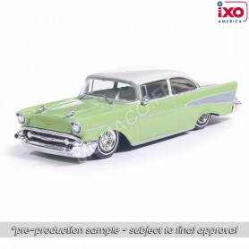 CHEVROLET BEL AIR 1957 VERT CLAIR/BLANC