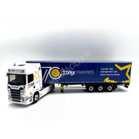 SCANIA S 500 REMORQUE TAUTLINER "TRANSPORTS IDOUX 70 ANS"