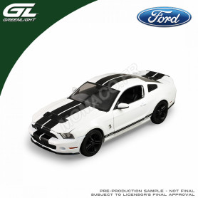 FORD MUSTANG GT500 SHELBY 2012 BLANC BANDES NOIRES
