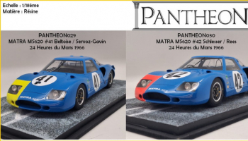 MATRA MS620 1966 : les nouveautés Panthéon43 et Le Mans Miniatures